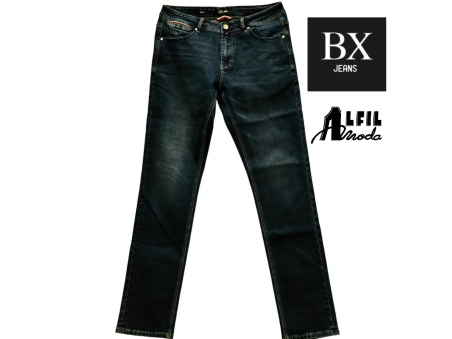 Vaquero BX JEANS 1930 Azul Marino Oscuro Pantalón Denim desgastado suave para hombre