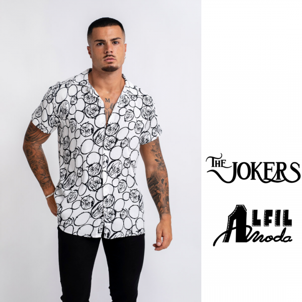 Camisa THE JOKERS 975 dibujo manga corta para hombre